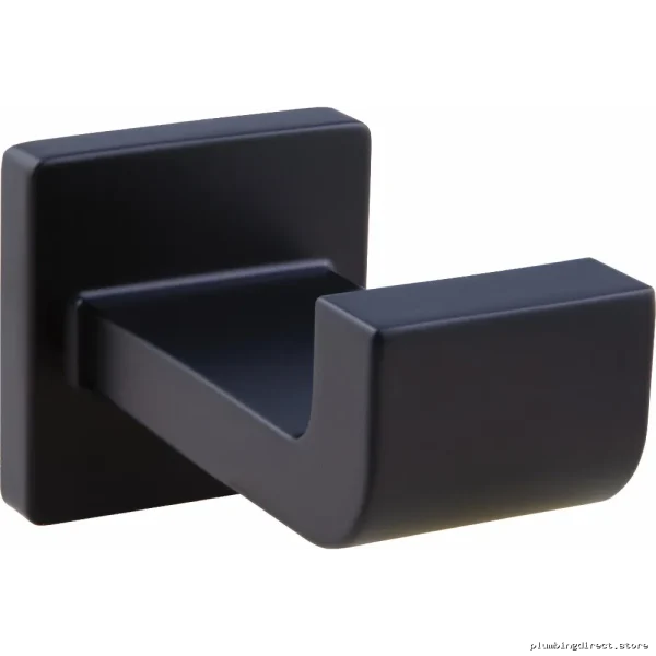 Delta Ara Sleek Single Robe Hook - Modern Matte Black Design - Image 2