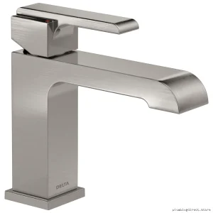 Delta Ara Stainless Steel Single Handle Bathroom Sink Faucet 567LF-SSLPU