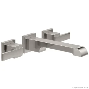 Delta Ara Stainless Steel 2-Handle Wall-Mount Bathroom Faucet Trim T3567LF-SSWL