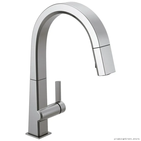 Delta Arctic Stainless Pull-Down Kitchen Faucet with Spray 9193-AR-DST - Image 5
