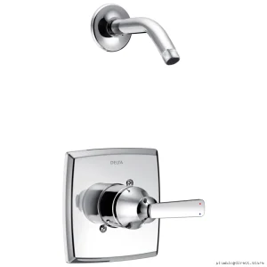 Ashlyn 14 Series Chrome Shower Trim with Low-Flow Head Design - T14264-LHD Delta
