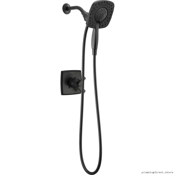 Delta Ashlyn 17 Series Matte Black Shower Trim with In2ition Handheld Spray T17264-BL-I - Image 3