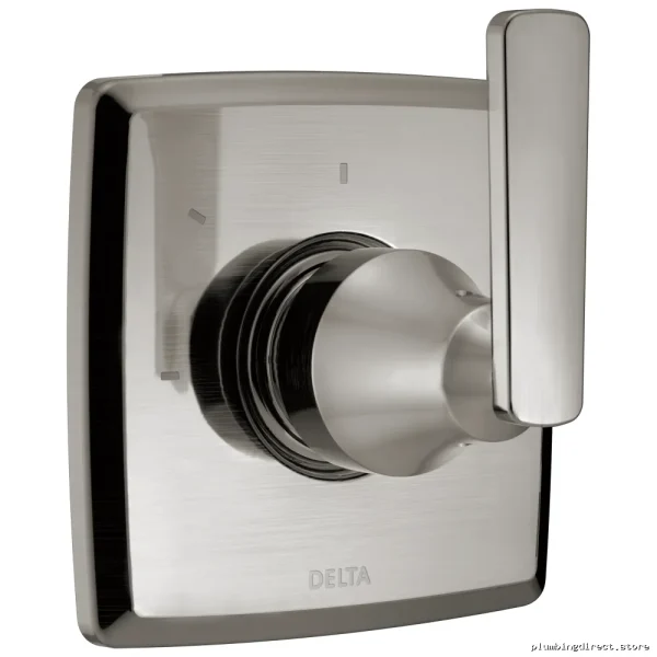 Delta Ashlyn 3-Setting Adjustable Shower Diverter Trim in Durable Stainless Steel