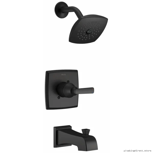 Premium Matte Black Shower Trim Kit - Delta Ashlyn T14464-BL - Image 3