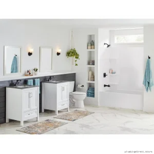 Premium Matte Black Shower Trim Kit - Delta Ashlyn T14464-BL