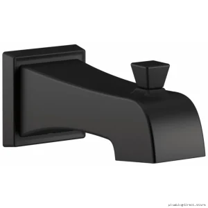 Delta RP77091BL Matte Black Ashlyn Tub Spout with Shower Diverter