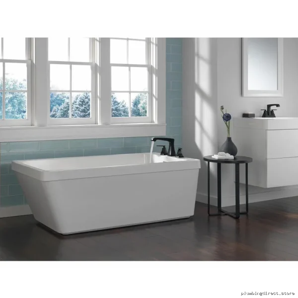Delta Ashlyn Roman Tub Faucet in Matte Black - Modern Luxury Bath - Image 2