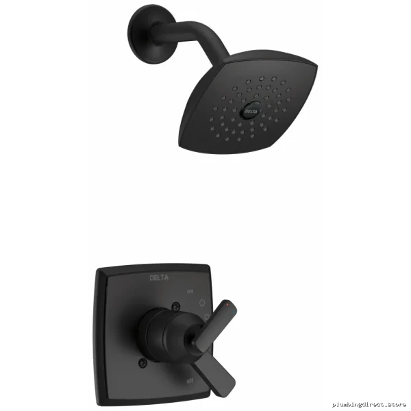 Delta Ashlyn 17 Series Matte Black Shower Trim Kit T17264-BL - Image 3