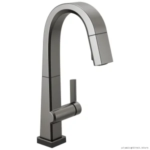 Delta Black Stainless Pull-Down Kitchen Faucet with Touch Bar 9993T-KS-DST