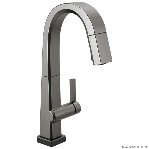 Delta Black Stainless Pull-Down Kitchen Faucet with Touch Bar 9993T-KS-DST
