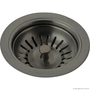 Delta Black Stainless Kitchen Sink Drain Flange & Strainer Set 72010-KS