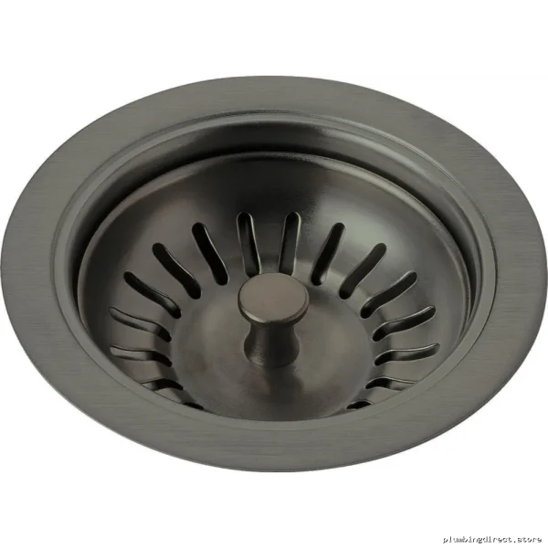 Delta Black Stainless Kitchen Sink Drain Flange & Strainer Set 72010-KS