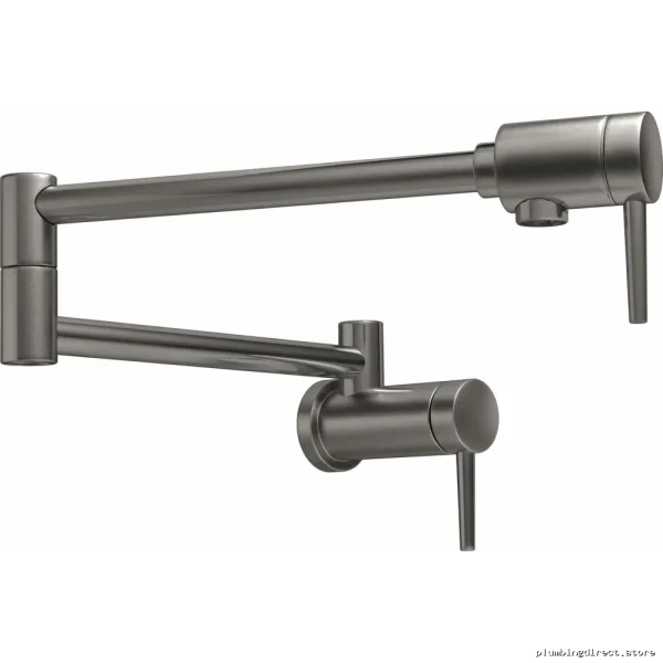 Delta Modern Pot Filler Faucet in Black Stainless Steel KS - Image 4