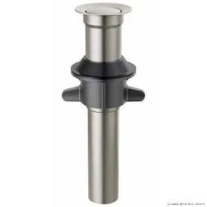 Delta Black Stainless Steel Push-Pop Drain with Less Overflow - RP101632KS