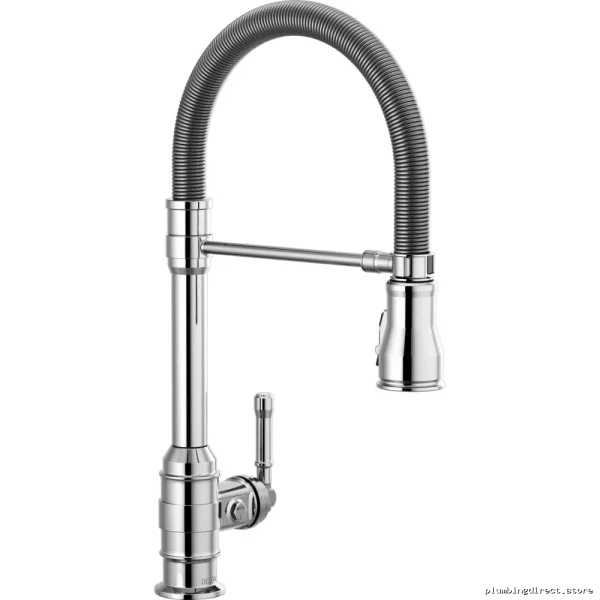 Delta Broderick DST Chromed Professional Quality Spring-Powered Pull Down Sprayer Faucet - Image 4