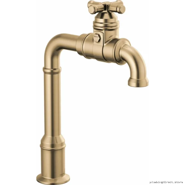 Broderick True Champagne Bronze Prep Bar Faucet – 1990LFC-CZ Delta
