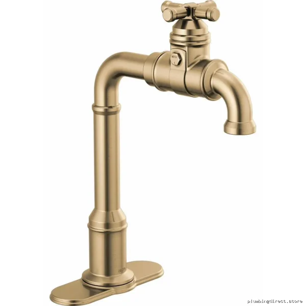 Broderick True Champagne Bronze Prep Bar Faucet – 1990LFC-CZ Delta - Image 4