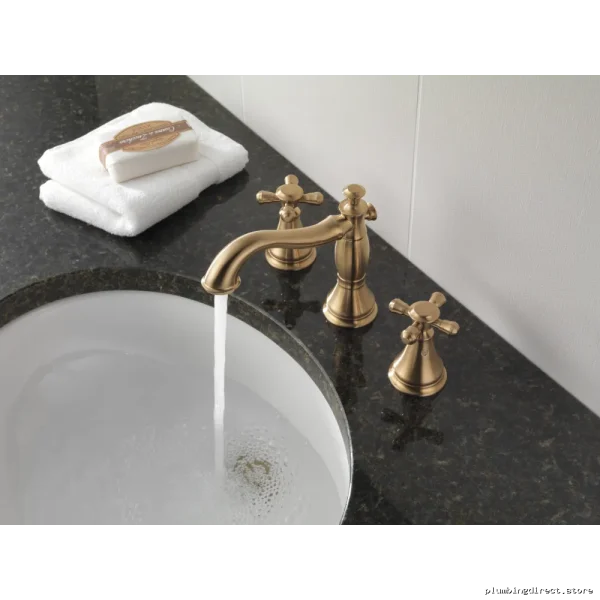 Cassidy Widespread Bathroom Faucet Handleless Design Champagne Bronze Finish Delta 3597LF-CZMPU-LHP - Image 2