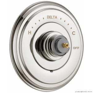 Delta Cassidy 14 Series Polished Nickel Valve Trim - T14097-PNLHP for Modern Bathrooms