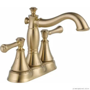 Delta Cassidy Champagne Bronze Centerset Bathroom Sink Faucet