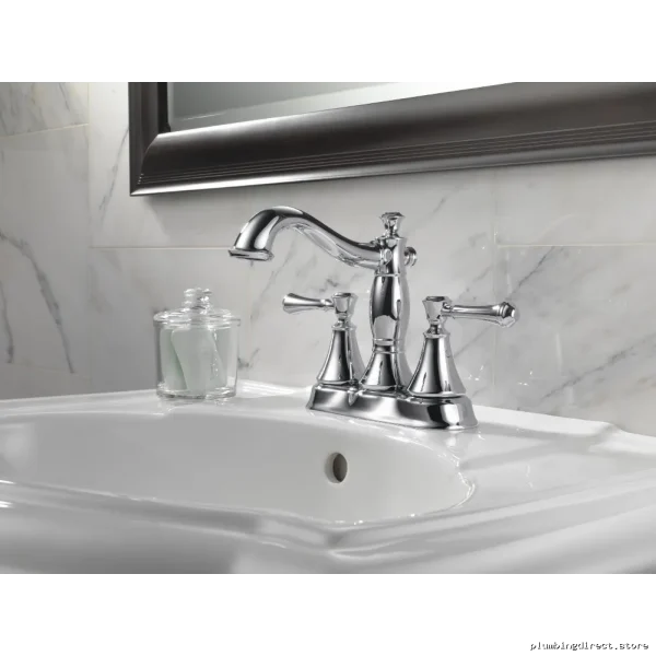 Delta Cassidy Champagne Bronze Centerset Bathroom Sink Faucet - Image 2