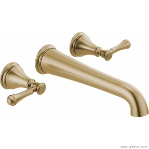 Delta Champagne Bronze Wall Mount Tub Filler Trim T5797-CZWL Cassidy