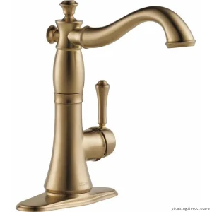 Delta Cassidy Champagne Bronze Bar Faucet 1997LF-CZ for Kitchen Sink