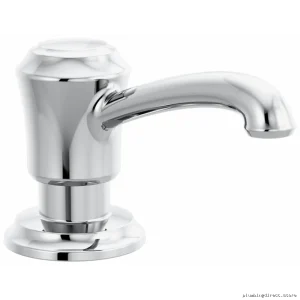 Cassidy Chrome Soap Dispenser | Lumicoat Finish, Sleek Delta Design