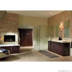 Delta Cassidy Polished Nickel Bathroom Wall Mount Faucet