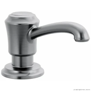 Delta Cassidy Stainless Steel Soap Dispenser with Lumicoat Arctic Finish
