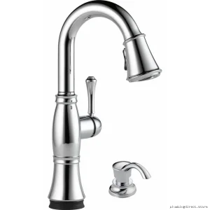Delta Cassidy Touch Bar Faucet with High-Flow Pulldown Spray - Lumicoat Chrome Finish