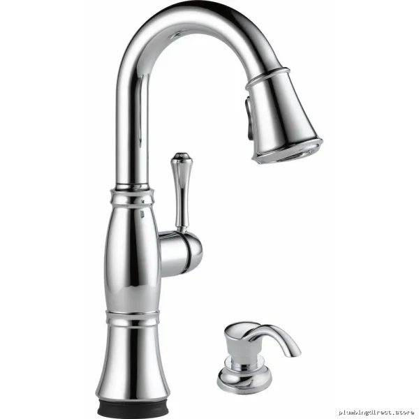 Delta Cassidy Touch Bar Faucet with Pulldown Spray - Lumicoat Polished Nickel Finish - Image 2