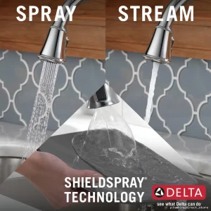 Delta Cassidy Touch Kitchen Faucet – Pulldown Spray & Chrome Finish Model 9197T-PR-DST