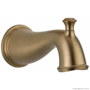 Delta Cassidy Champagne Bronze Tub Spout with Easy-Pull Diverter RP72565CZ