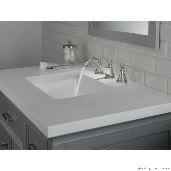 Cassidy Widespread Single-Handle Bathroom Sink Faucet - Stainless Steel 3595LF-SSMPU-LHP Delta