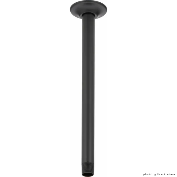 Ceiling Mount Shower Arm & Flange Kit (14) - Matte Black Finish Delta