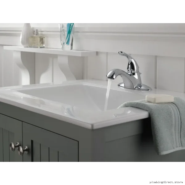Delta Centerset Faucet - Modern Chrome Kitchen & Bath Faucet