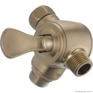 Delta Champagne Bronze 3-Way Shower Diverter with Hand Shower Arm U4929-CZ-PK