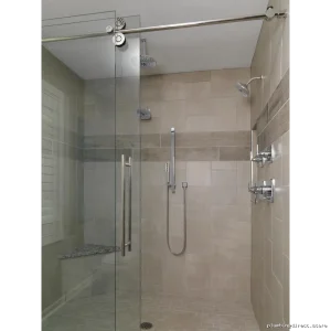 Champagne Bronze 6-Piece Ceiling Mount Shower Arm Set - Durable Delta Design