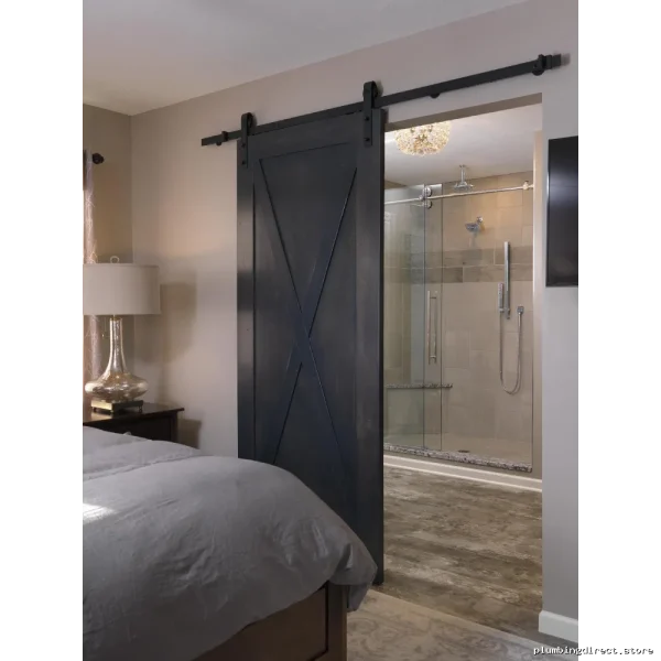 Champagne Bronze 6-Piece Ceiling Mount Shower Arm Set - Durable Delta Design - Image 2