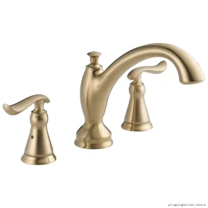 Delta Champagne Bronze Roman Tub Faucet Trim T2794-CZ - Linden Collection