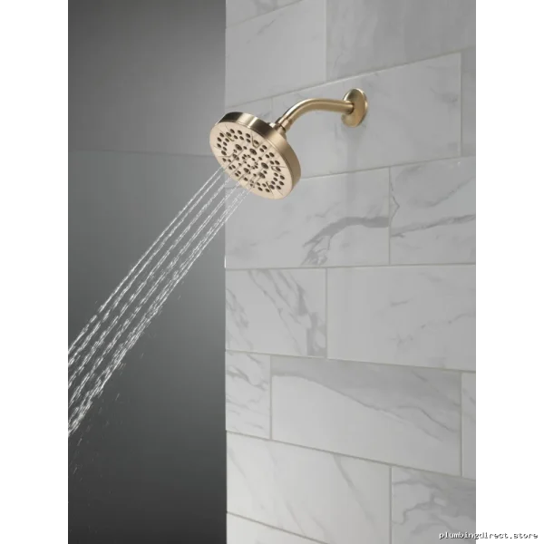 Delta Adjustable Shower Head 52535-CZ - 5 Settings & 1.75 GPM in Champagne Bronze - Image 4