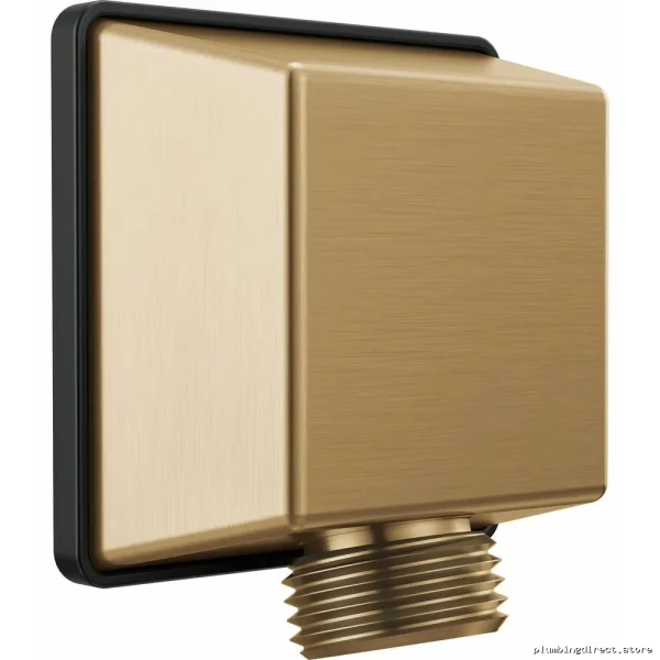 Delta Champagne Bronze Square Wall Elbow for Hand Shower Lumicoat Finish