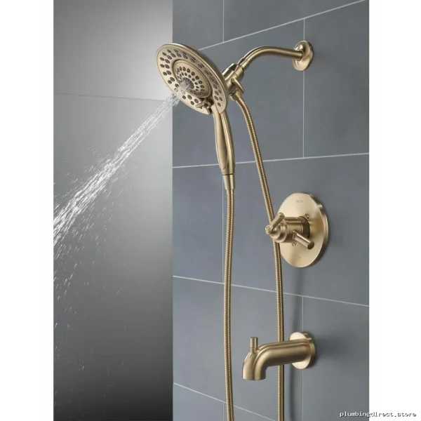 Delta Champagne Bronze Tub Shower Trim with In2Ition 17 Series Monitor - Image 2