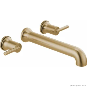 Delta Wall Mount Tub Filler Trim in Champagne Bronze