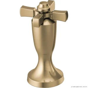 Delta Champagne Bronze H570CZ Wall Mount & Roman Tub Filler Cross Handle
