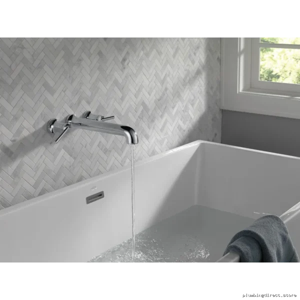 Delta Wall Mount Tub Filler Trim in Champagne Bronze - Image 2