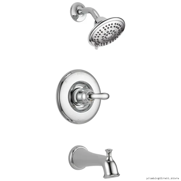 Chrome Tub & Shower Trim 14 Series Linden Monitor - T14494 Delta - Image 3