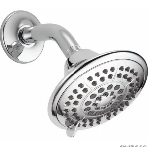 Delta Chrom TouchClean MultiFlow Showerhead w/ 5 Settings & Easy Rinse