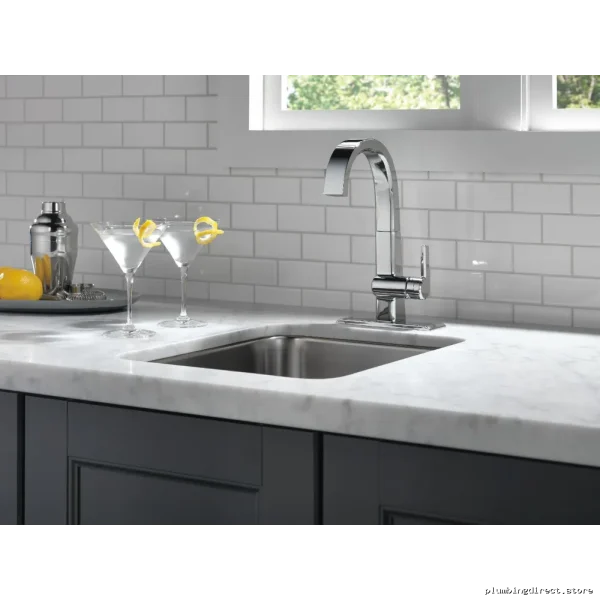 Delta Chrome 1993LF Pivotal Bar/Prep Faucet - Durable & Stylish Kitchen Choice - Image 2